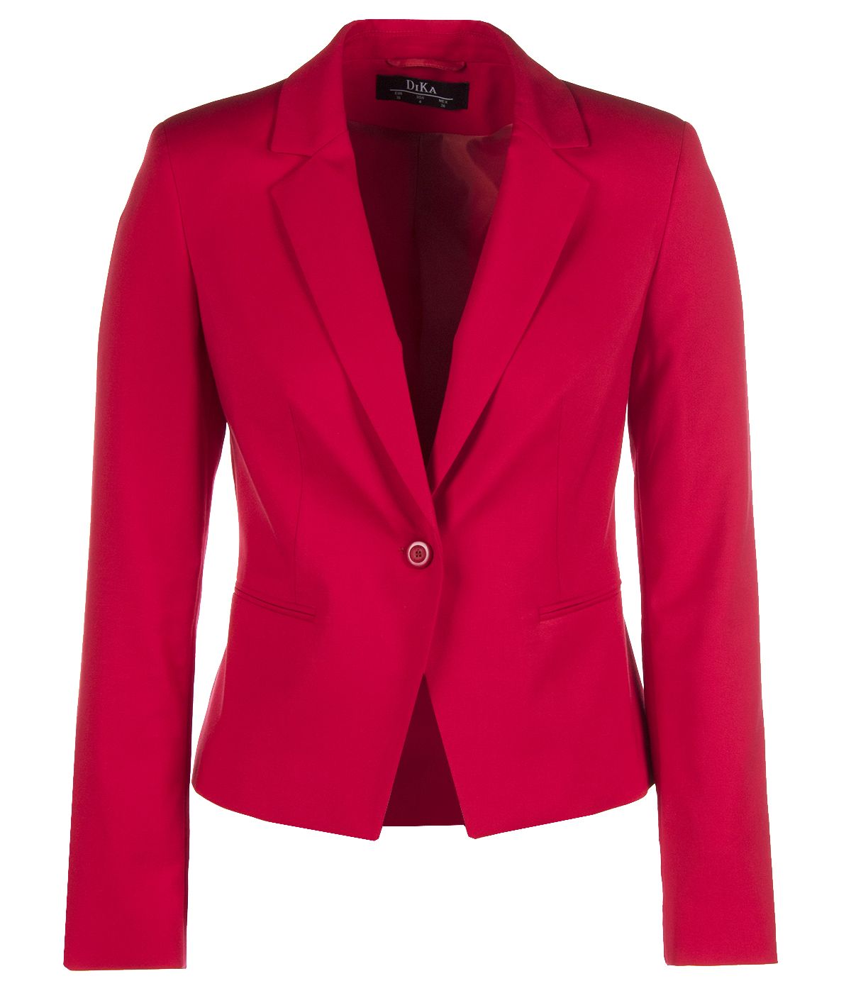 Fitted single-breasted lapels jacket with viscose and cotton 0